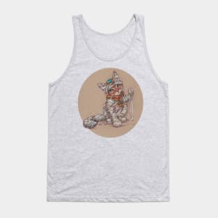 Mummy Kitty Unwinds Tank Top